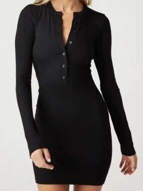NWOT CLYQUE The Label Annie Black Bidi Dress Stretchy Women’s Small